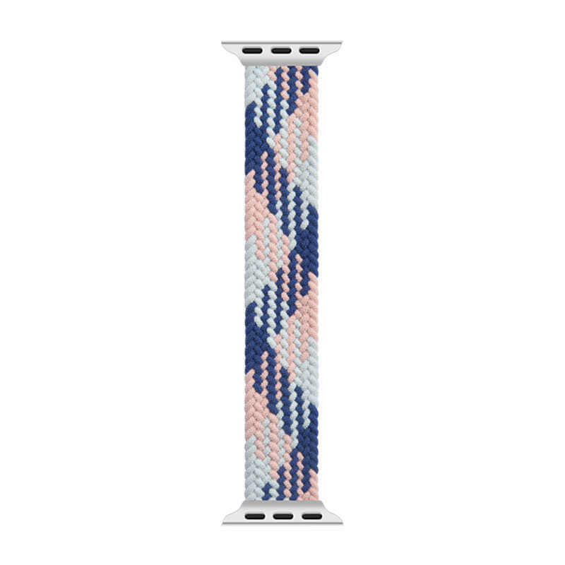 Watch Ultra 49mm Kordon Wiwu Braided Solo Loop Contrast Color Large Strap Kayış - 4 Watch Ultra 49mm Kordon Wiwu Braided Solo Loop Contrast Color Large Strap Kayış - 4